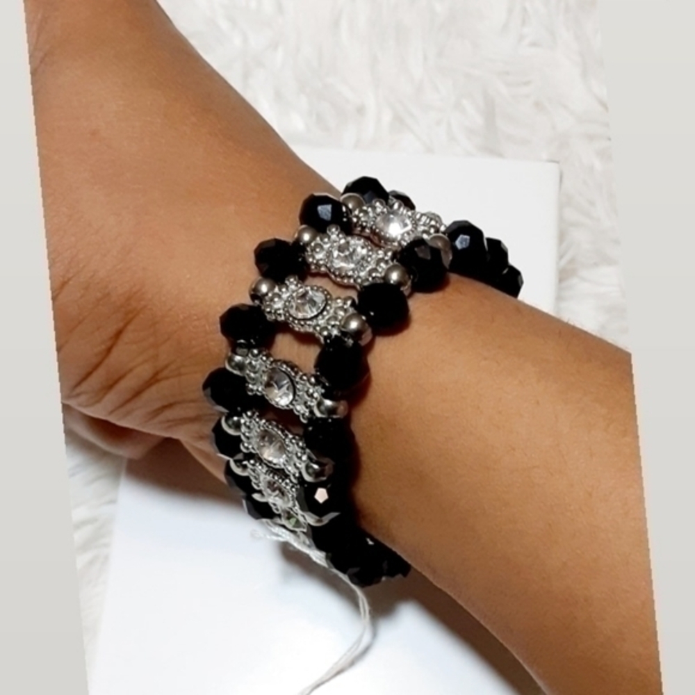 Icy Tracks Statement Bracelet